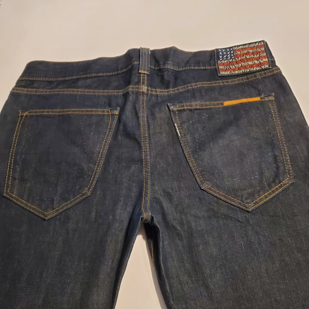 True Religion Jeans Men Straight Leg Phantom Blake  Dark Blue Denim 36 X 34